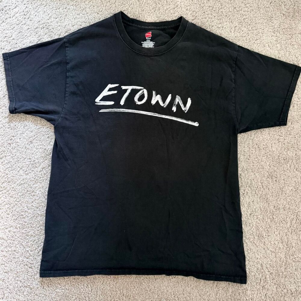 Rare vintage Y2K E.Town Concrete No Thanx black t-shirt L